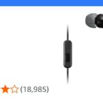 Sony MDR-EX15AP Earphones With Smartphone Mic And Control - Black