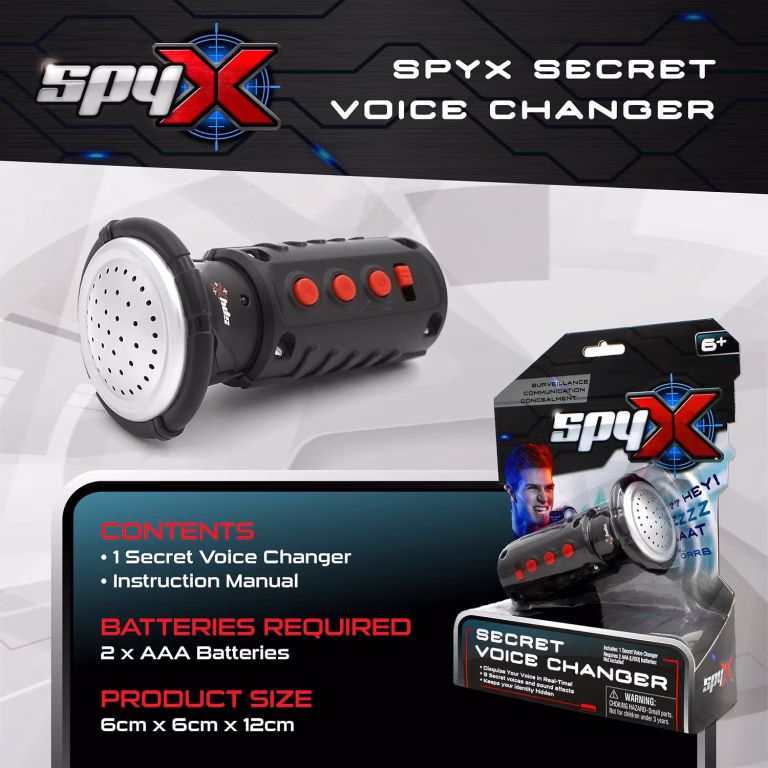 Spyx Secret Voice Changer Kids Electronic Fun Spy Audio Megaphone Toy