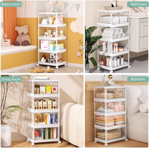 Storage Boxes With Lid Plastic Storage Bins With 1 Lid 23l 4 Tier