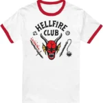 Stranger Things Hellfire Club Ringer Unisex Ringer T Shirt
