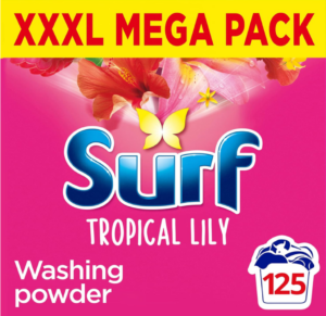 Surf Tropical Lily Detergent Washing Powder 125 Washes