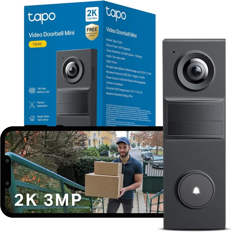 Tapo Td20 2k Battery Video Doorbell No Monthly Fee 160 Doorbell Camera Wireless