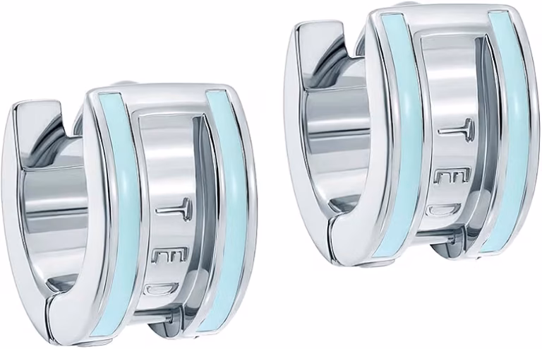 Ted Baker Rolo Classic Colour Enamel Roll Huggie Earrings For Women