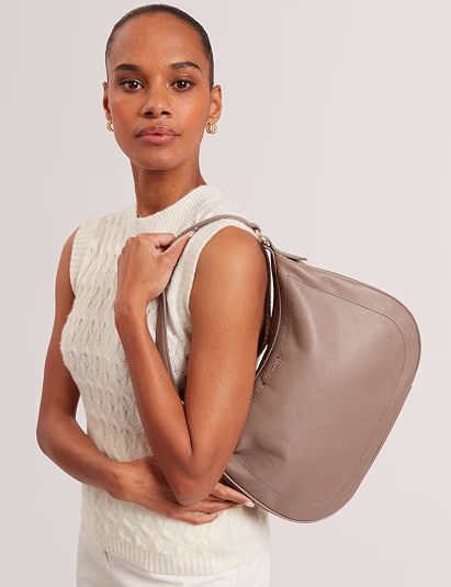 Ted Baker Women S Webbing Large Leather Hobo Bag