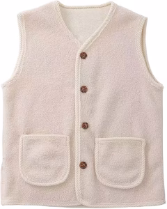 Teddy Fleece Gilet For Women UK Sleeveless Bodywarmer Button Down Vest