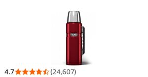 Thermos Stainless King Cranberry Red Drinks Flask 1 2l 24h Hot 24h Cold