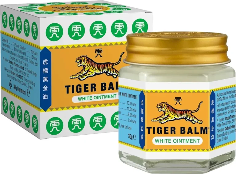 Tiger Balm White Ointment For Muscle Aches And Tension Headaches 30g