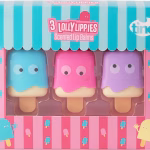 Tinc Lolly Lip Balms for Kids Flavoured Ice Design Scents, Candy, Vanilla, Rose, Keeps Lips Moist, Perfect Party Bag Treat, 3 Flavours, Pink Liplolmu, 10.5 g, 3 Count