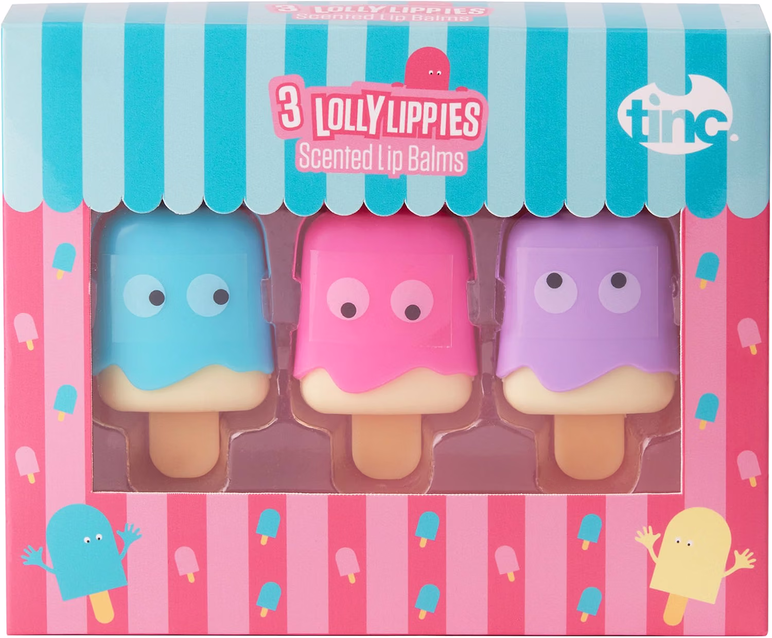 Tinc Lolly Lip Balms For Kids Flavoured Ice Design Scents Candy Vanilla Rose Kee