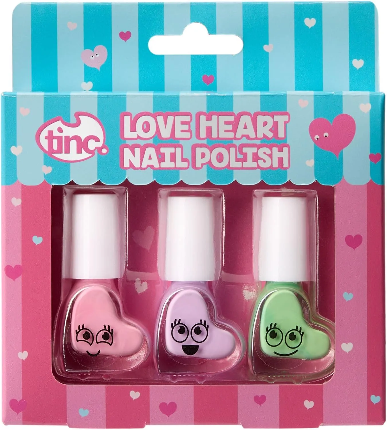 Tinc Nail Polishes Set Of 3 Pink Purple And Green Pastel Shades Super Nail Polis
