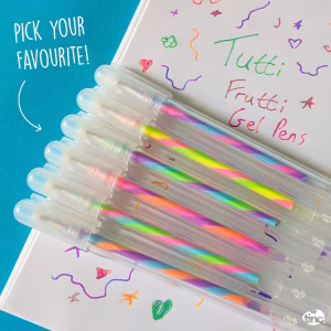 Tinc Tutti Frutti Gel Pens Set Of 6 Cute Pens For Creating Colourful Handwriting