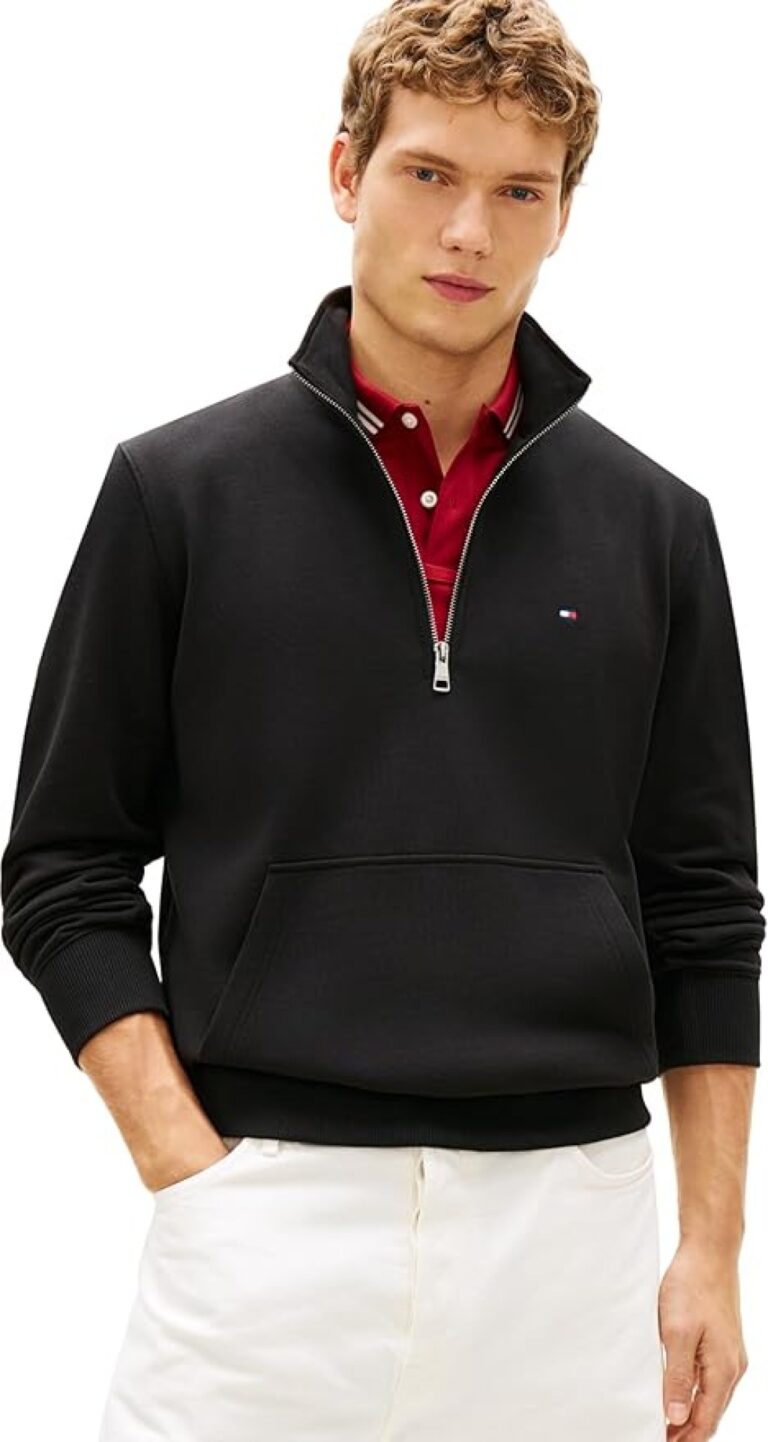 Tommy Hilfiger Men S Essential Terry New 1 4 Zip