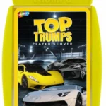 Top Trumps Supercars Classic Card Game, learn about the Aston Martin DBS, McLaren Senna and Bugatti Chiron in this educational pack, gift for ages 6 plus