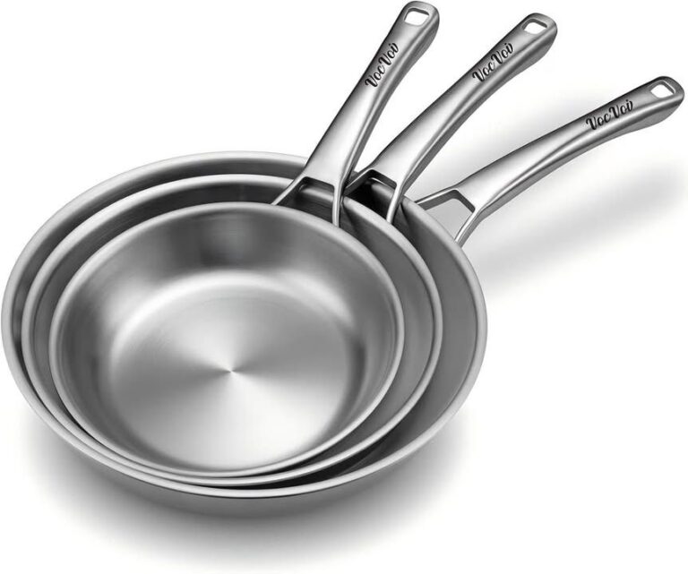 Vocvoi Stainless Steel Pan Set 20 24 28cm