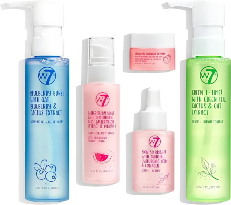 W7 Self Care Skincare Set Full Size Routine 5 Piece