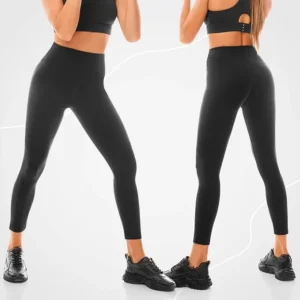 Walifrey Gym Leggings For Women High Waisted Non See Through Black Soft Workout