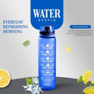 Water Bottle 1l Sports Water Bottle With Motivational Time Marker