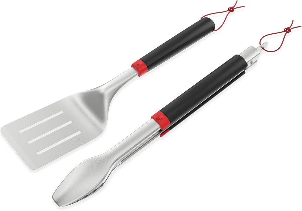 Weber Grill Set Two Piece Consists Of Grill Tongs And Turner Comfortable Handle