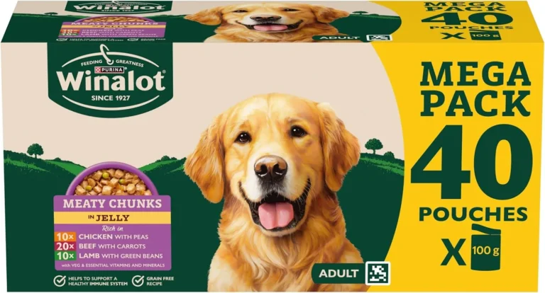 Winalot Meaty Chunks Adult Wet Dog Food Mixed In Jelly Beef Chicken Lamb 40x100g