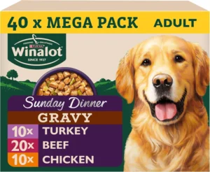 Winalot Sunday Dinner Mixed In Gravy Wet Dog Food 40x100g