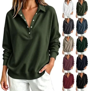 Women S Half Button Jumpers