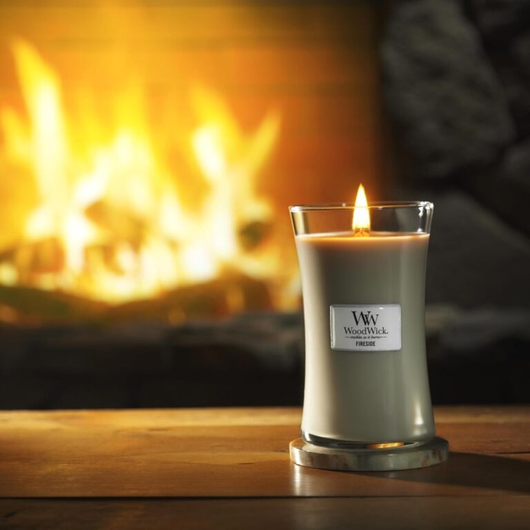 Woodwick Large Candle Fireside Great Gift For Women