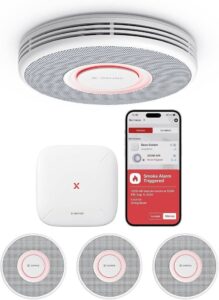 X Sense Smart Smoke Alarm With Voice Alerts And 17 Locations Xs0b Mr31