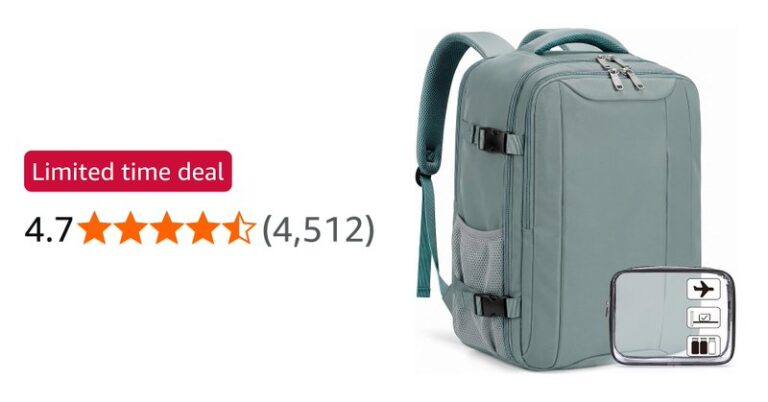 Xkdoai For Ryanair Cabin Bags 40x30x20 Backpack With Tsa Approved Clear Bag