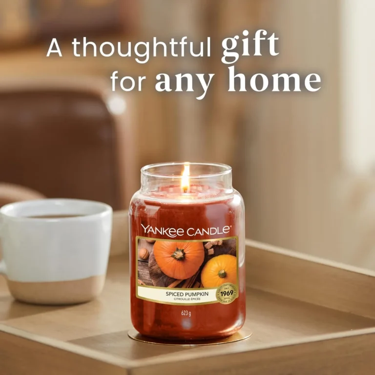 Yankee Candle Scented Candle Spiced Pumpkin Large Jar Long Burning Candles Up To