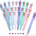 Yoosso 24 Pack 6-Colour Retractable Pens, Teacher Supplies Deals, 0.7 mm