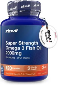 Zipvit Omega 3 Fish Oil 2000mg Epa 660mg Dha 440mg 120 Softgels