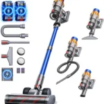 130Mins 650W 55KPa Cordless Vacuum Cleaner with 2 Batteries Stick Vacuum