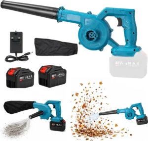2 In 1 Leaf Blower Cordless With 2 Batteries 3000mah