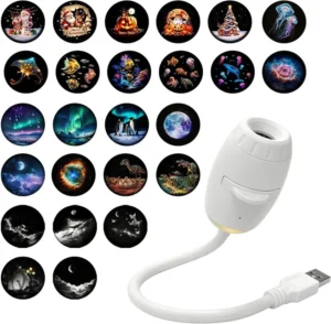 2 In 1 USB Star Galaxy Night Light Plug And Play Ocean Christmas Projector