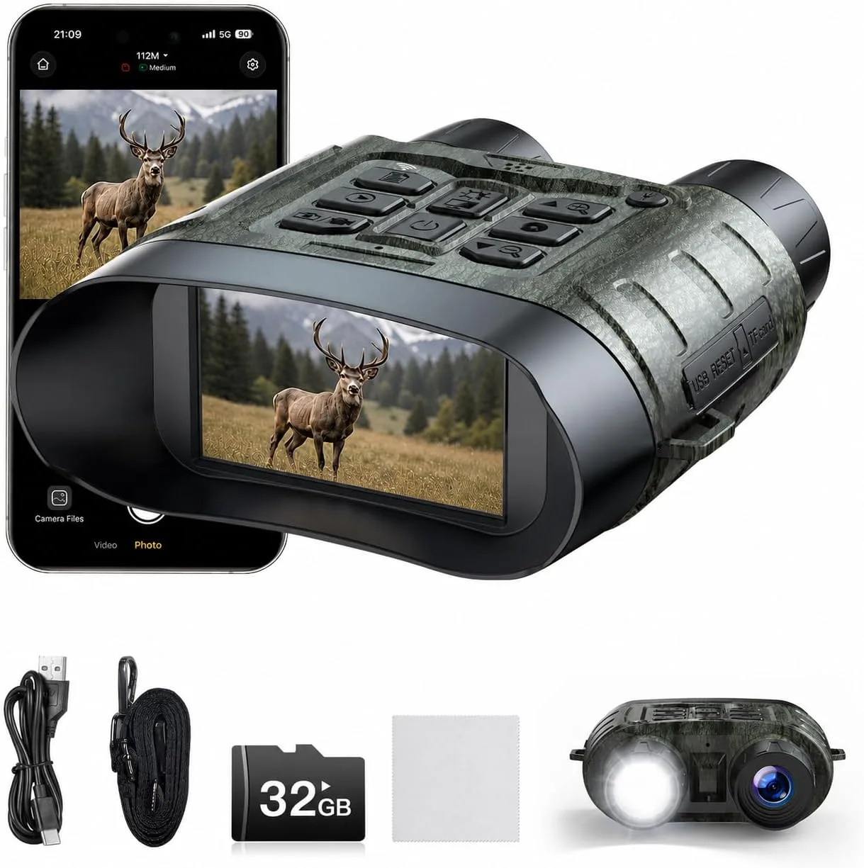 4k Night Vision Goggles 112mp Infrared Night Vision Binoculars