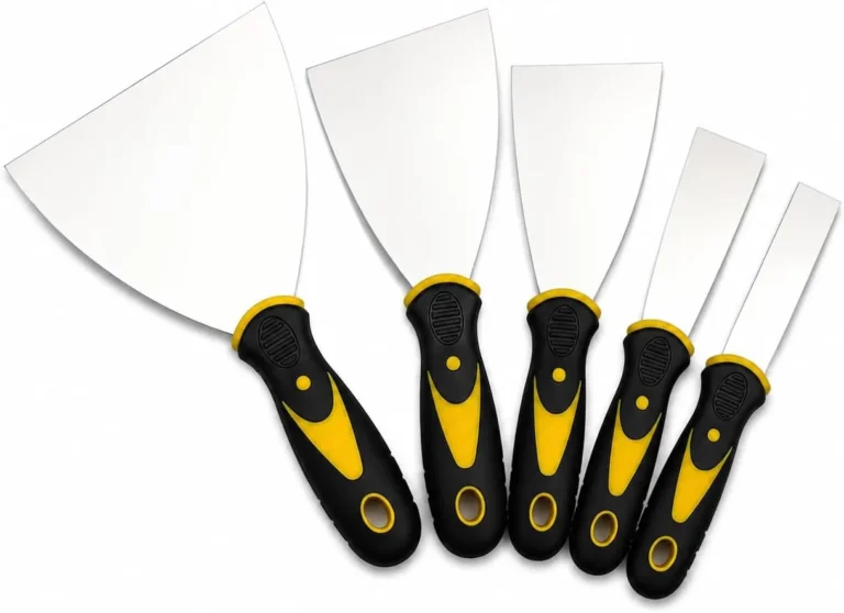5 Piece Putty Knife Set 1 5 Inch Scraper And Spackle Knives Durable Paint Scrape