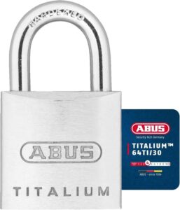 Abus Padlock 64ti 30 Titalium Hardened Steel Shackle Security Level 4
