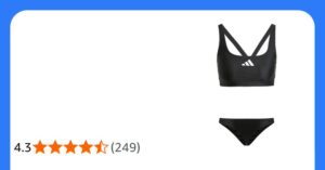 Adidas 3 Stripes V Back Bikini