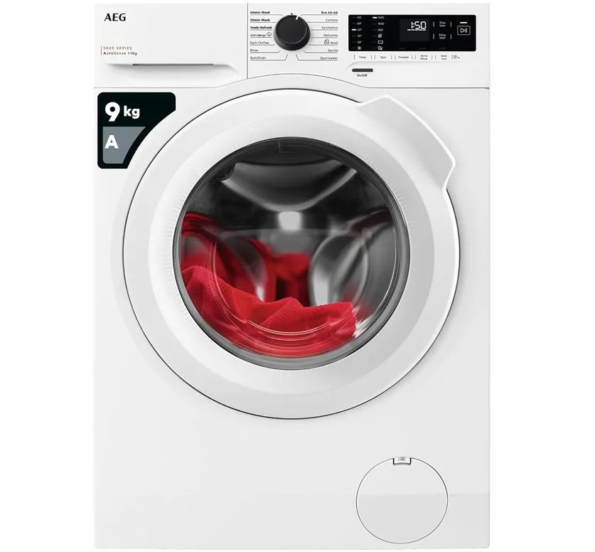 Aeg Washing Machine 9 Kg Energy Class A Lfx50942b White