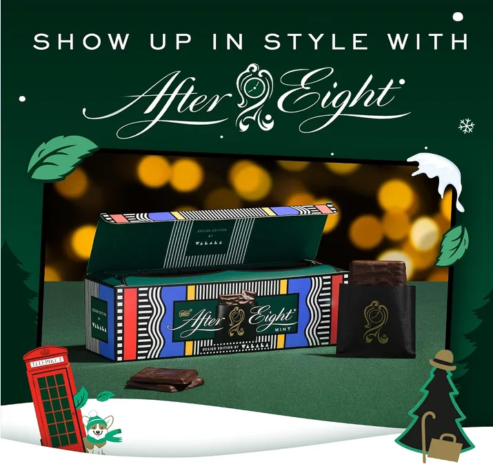 After Eight Dark Mint Chocolate Box Smooth Mint Fondant 300g Pack Of 1