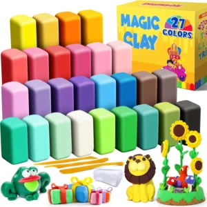Air Dry Clay 27 Colours Modelling Clay For Kids Diy Molding Magic Clay For With