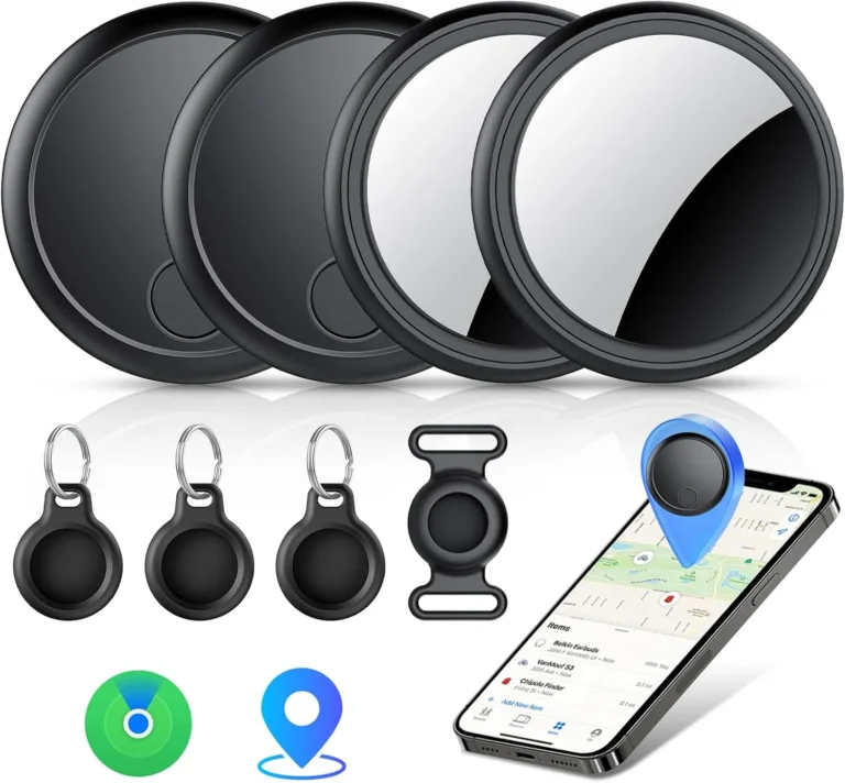 Air Tracker Tags 4 Pack Works With Apple Find My App Ios Only Ip67 Waterproof It
