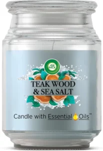 Airwick Air Freshener Xl Candle Teak Wood And Sea Salt Up To 85 Hours Burn Time