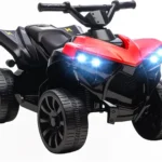 AIYAPLAY 6V Electric Ride on Car Kids ATV 4 Wheeler Ages 18-56 Months Red