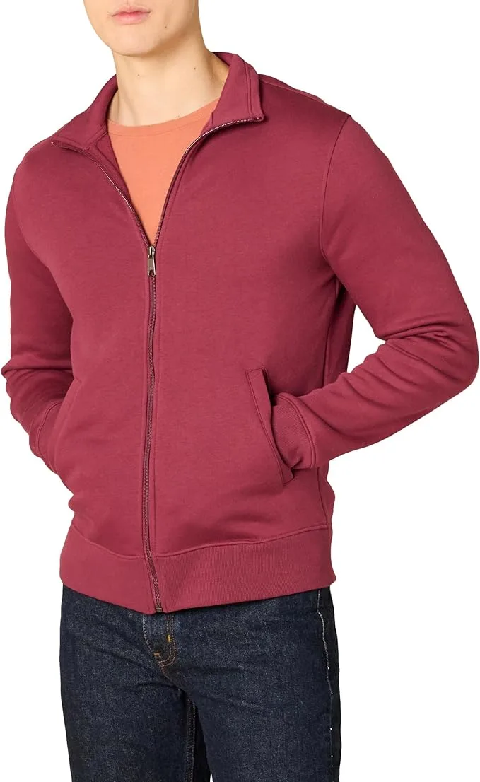 Amazon Essentials Men S Regular Fit Fleece Full Zip Jumper