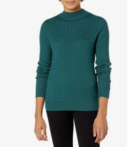 Amazon Essentials Women S Lightweight Cable Knit Long Sleeve Jumper