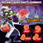 AMOS Peelerz Gummy Body Parts Peelable Halloween Sweets 240g