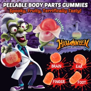 Amos Peelerz Gummy Body Parts Peelable Halloween Sweets 240g