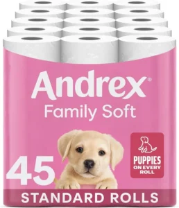 Andrex Family Soft Toilet Roll 45 Toilet Rolls Bulk Buy Fragrance Free Fsc Certi
