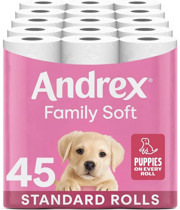 Andrex Family Soft Toilet Roll 45 Toilet Rolls Bulk Buy Fragrance Free Fsc Certi